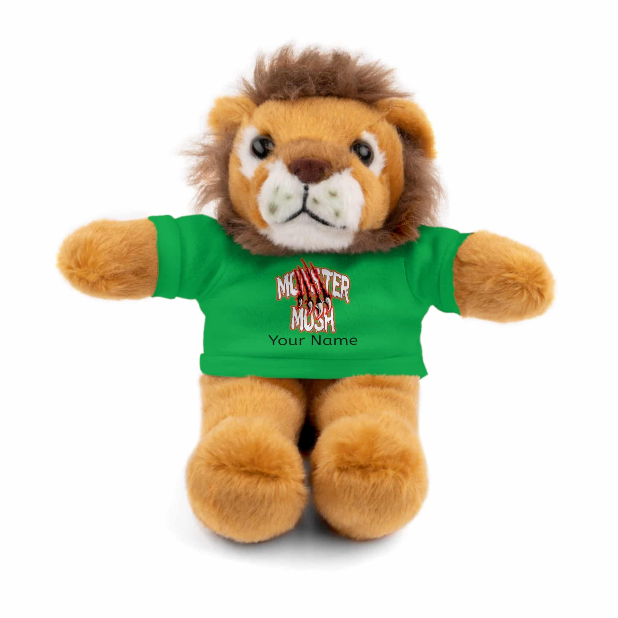 Personalized 8 Inch Stuffed Animals Wearing Monster Mosh Tee Assortment - Image 34