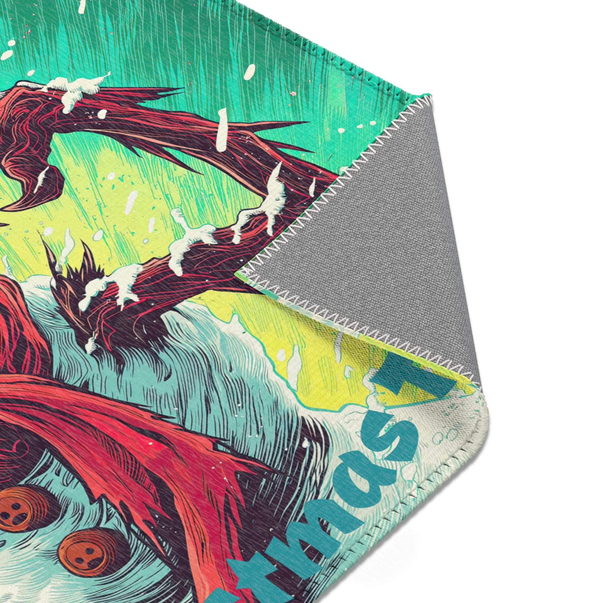 Door Mat Spooky Snowman Area Rug Scary Christmas To All! - Image 2