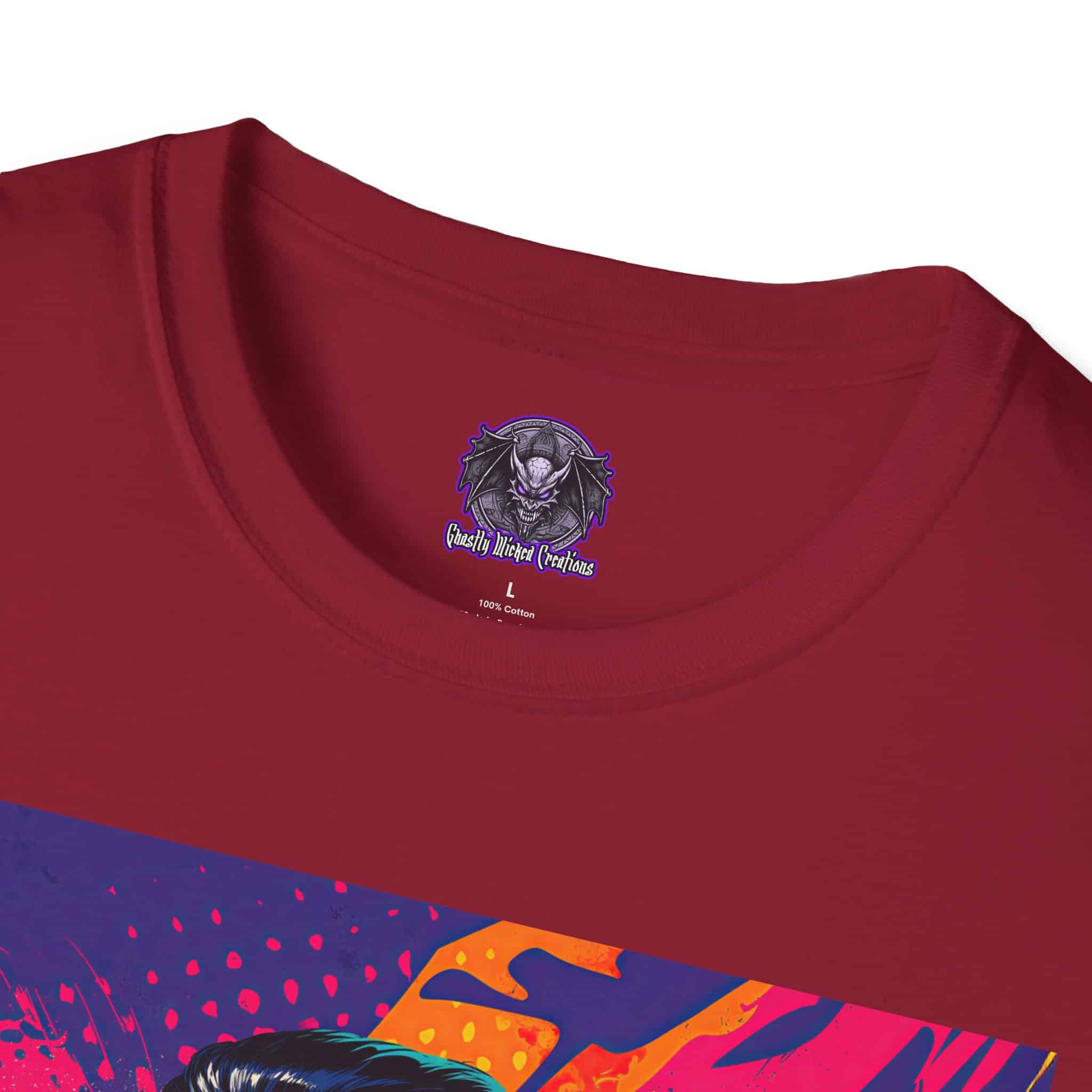 Dracula Pop Art 60's Style Unisex T-Shirt - Image 39