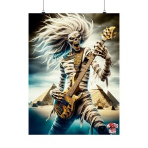 Monster Mosh 2024 Tour Mummy Bass Guitar MM-D003 Matte Vertical Posters