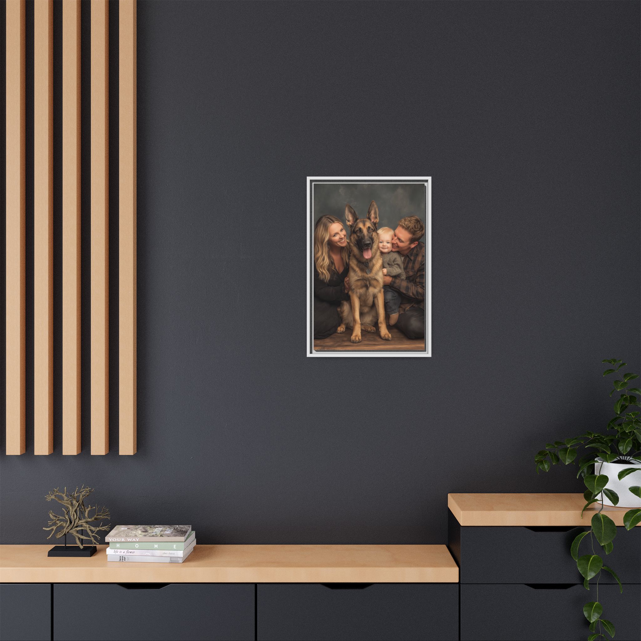 Personalized Framed Family Canvas Wall Art Vertical Multiple Sizes Available - Image 168