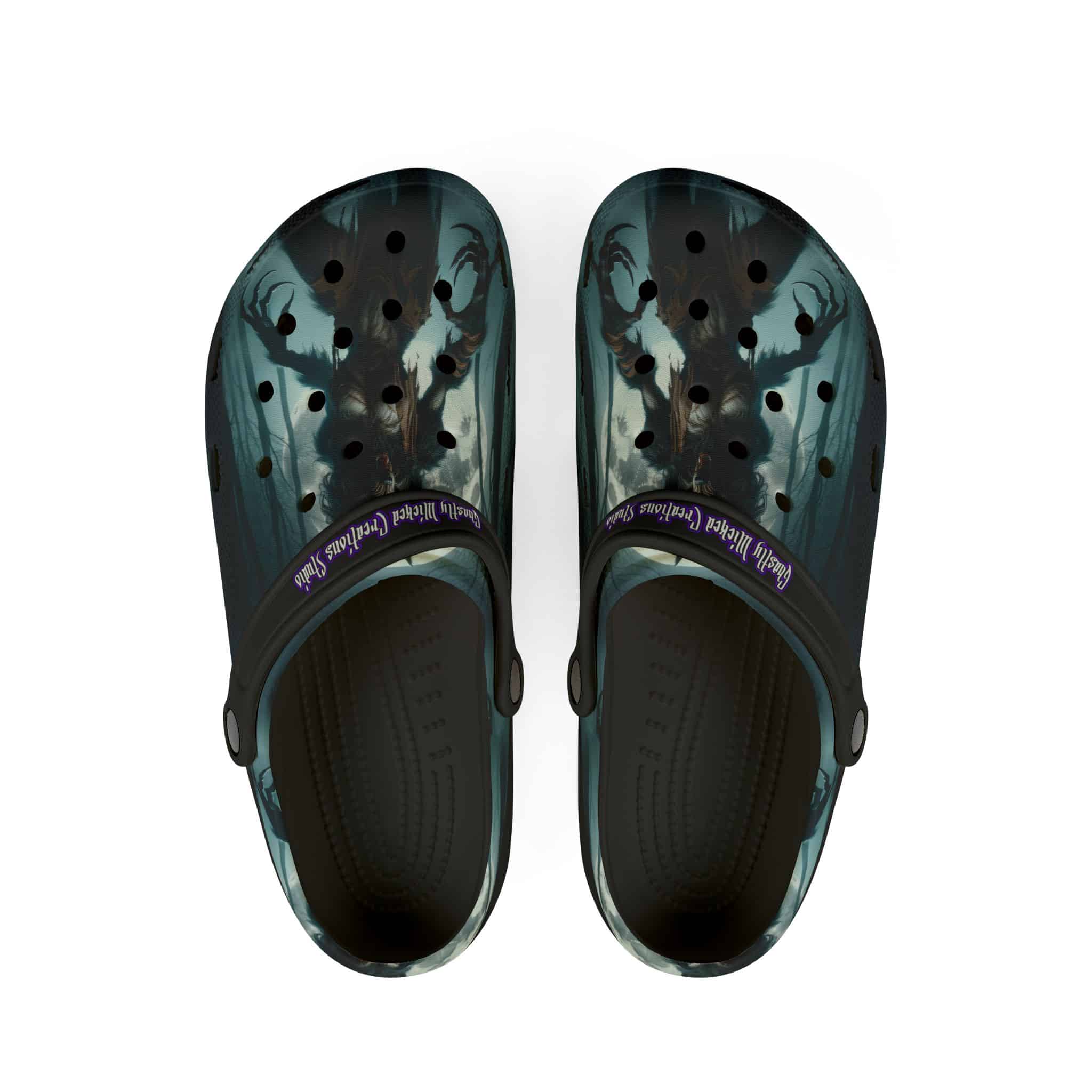 She-Werewolf Full Moon #ML-D-WW01 Clog Shoes - Image 2