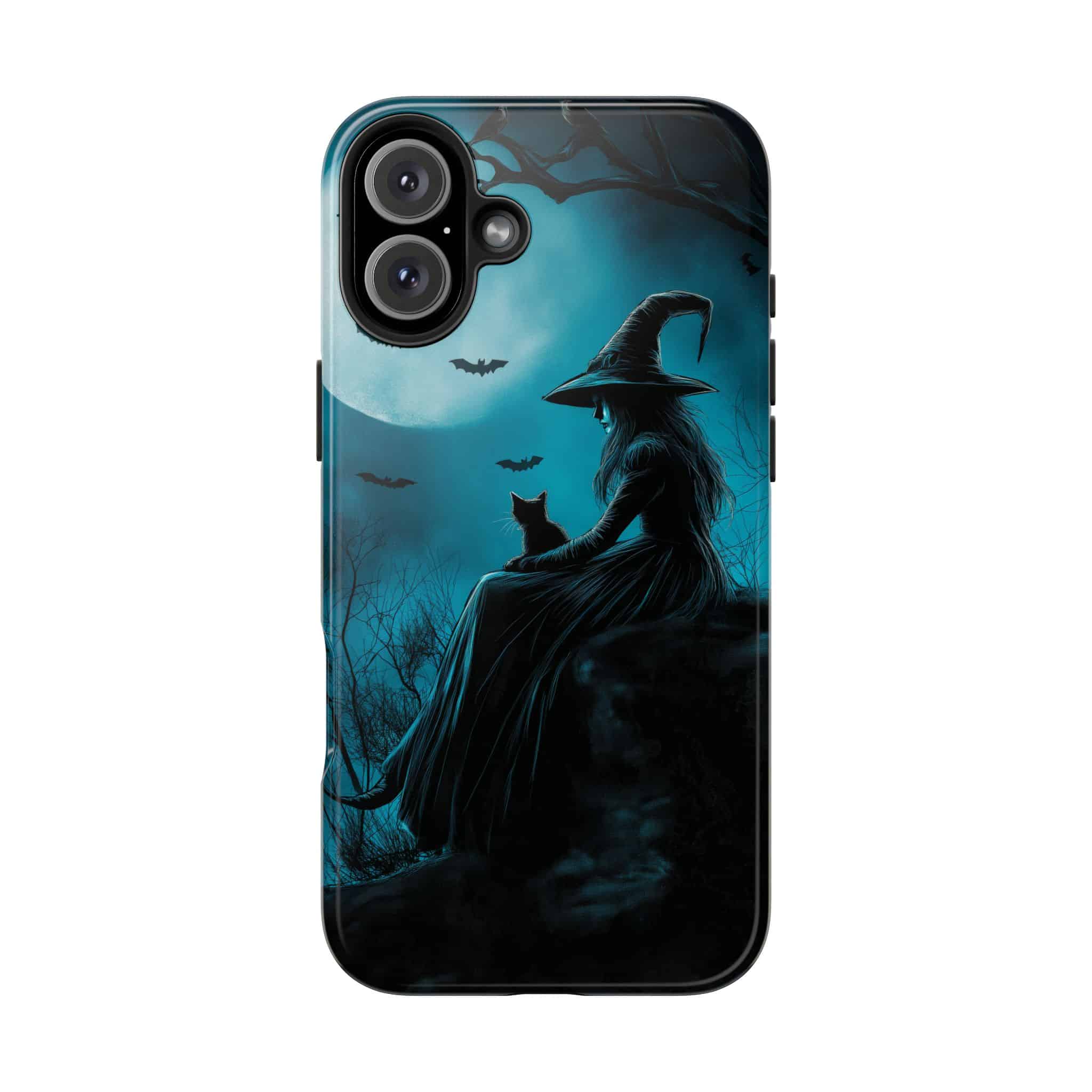 Witch With Black Cat By Moonlight #MJ-W003 iPhone 15 & 16 Tough Phone Cases - Image 26