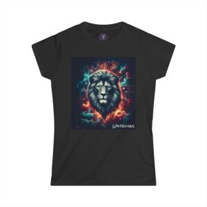 Lion In The Sky WD-D014 By Wyldesigns Women's Softstyle Tee