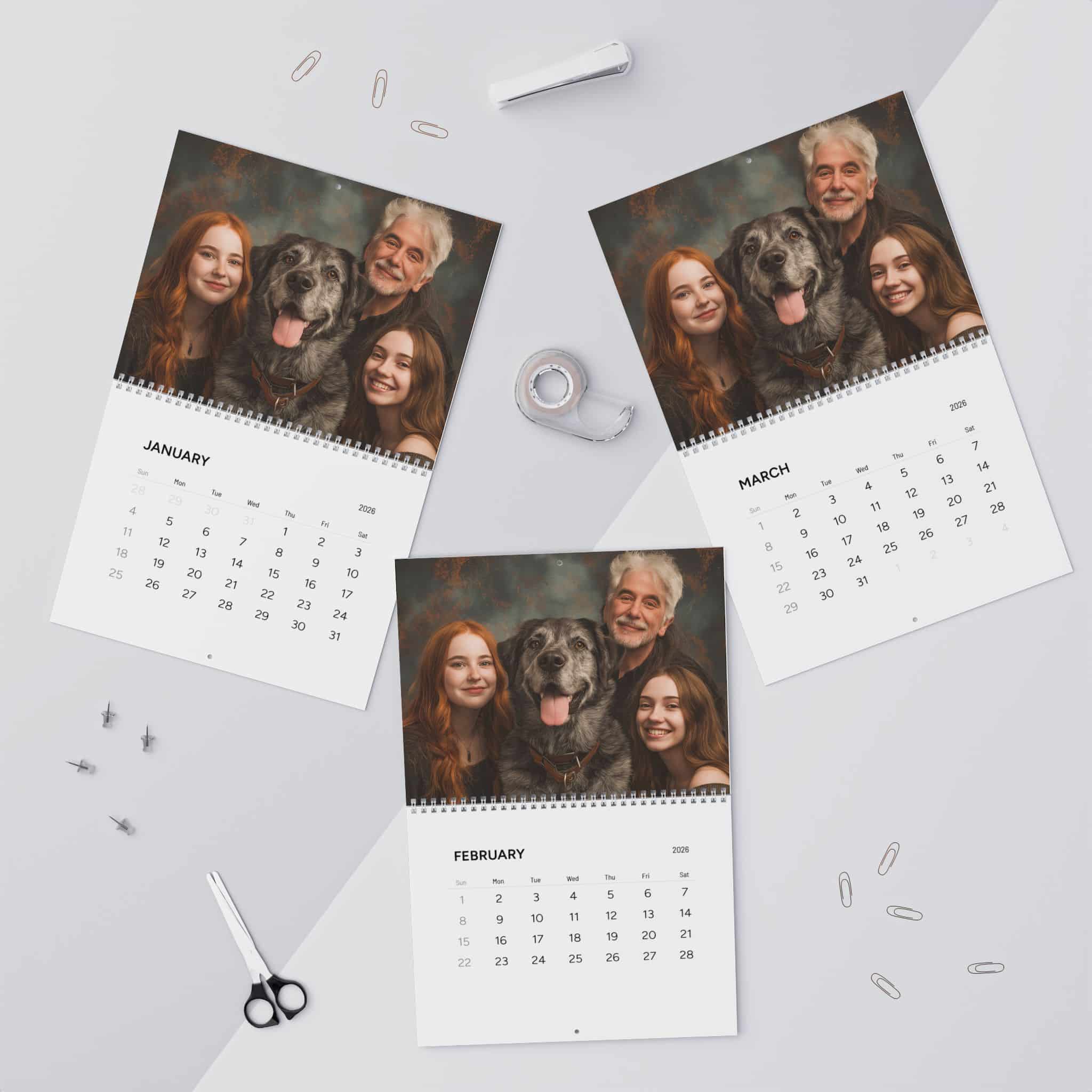 Personalized Family Wall Calendar 2026 - Image 4