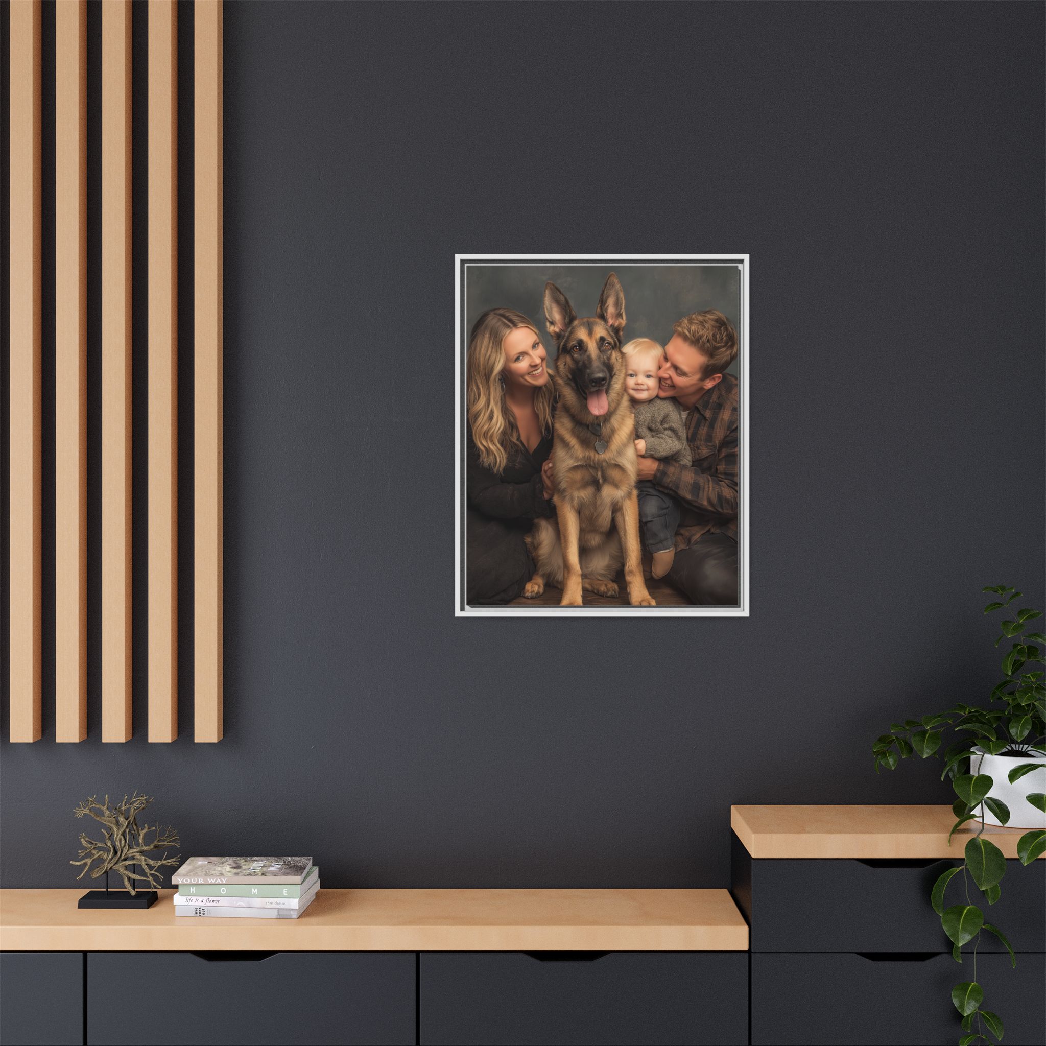 Personalized Framed Family Canvas Wall Art Vertical Multiple Sizes Available - Image 120