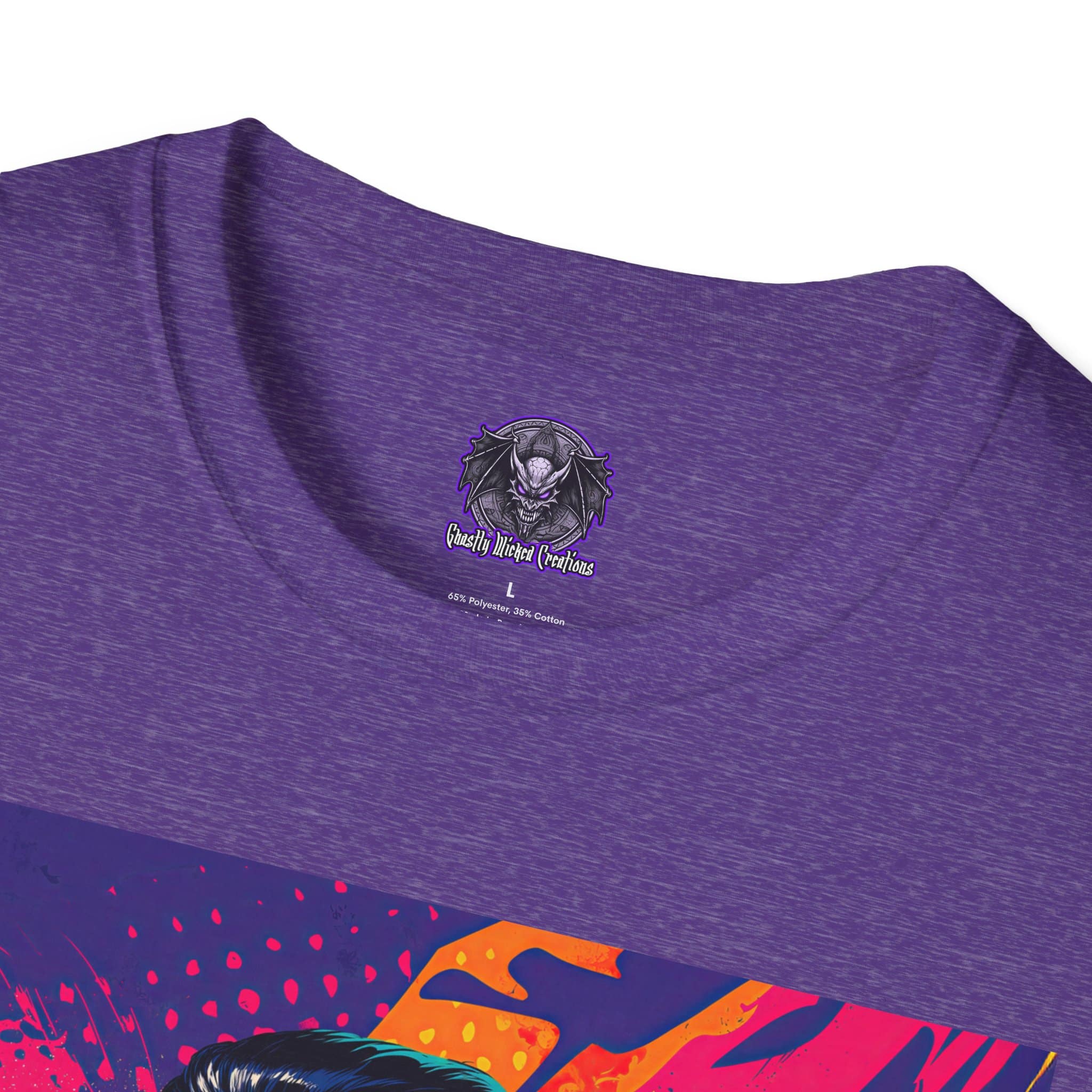 Dracula Pop Art 60's Style Unisex T-Shirt - Image 31