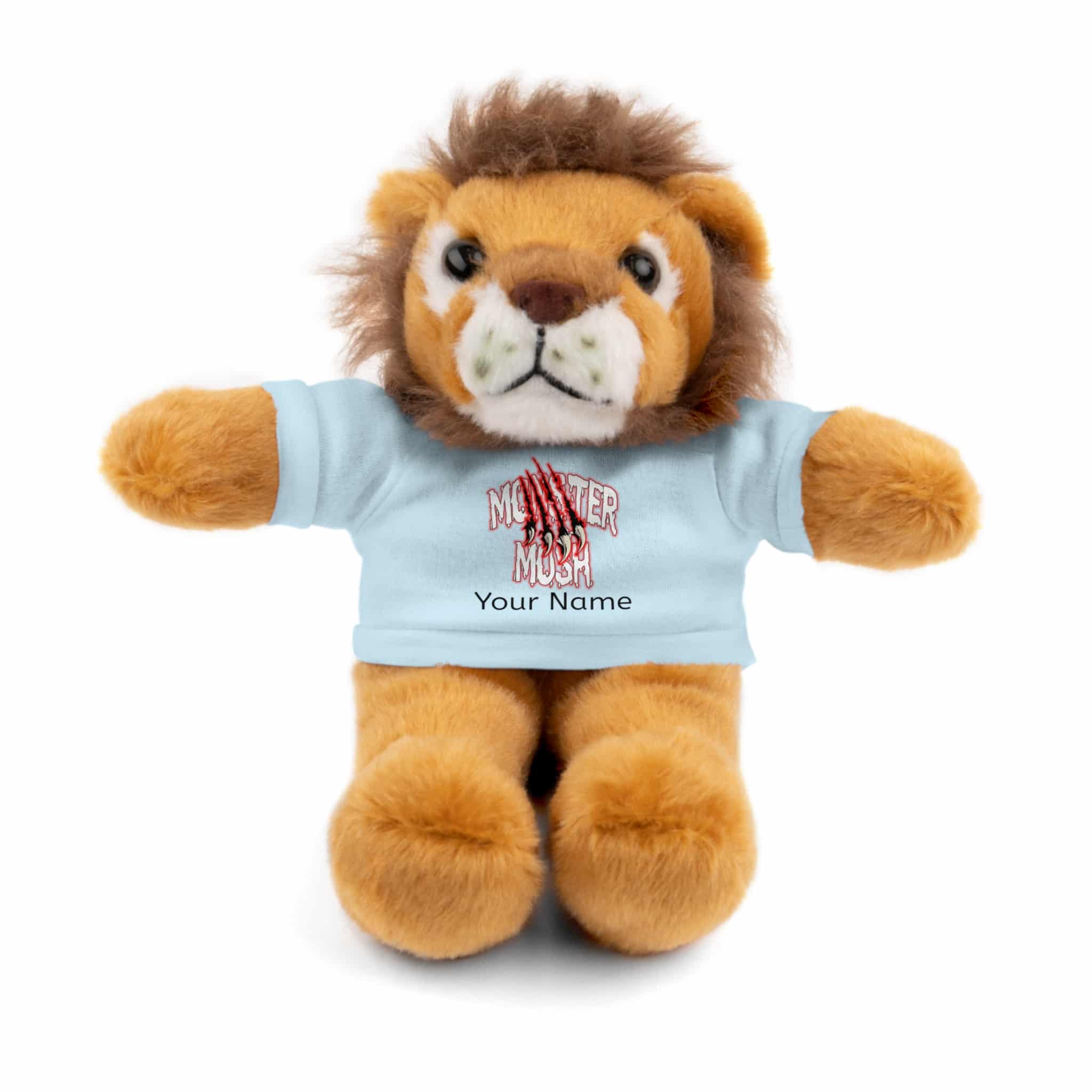 Personalized 8 Inch Stuffed Animals Wearing Monster Mosh Tee Assortment - Image 61