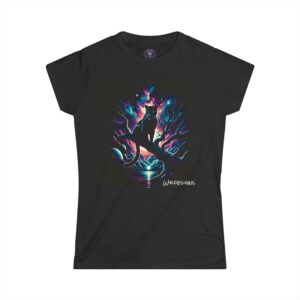 Cosmic Black Panther WD-D009 By Wyldesigns Women's Softstyle Tee