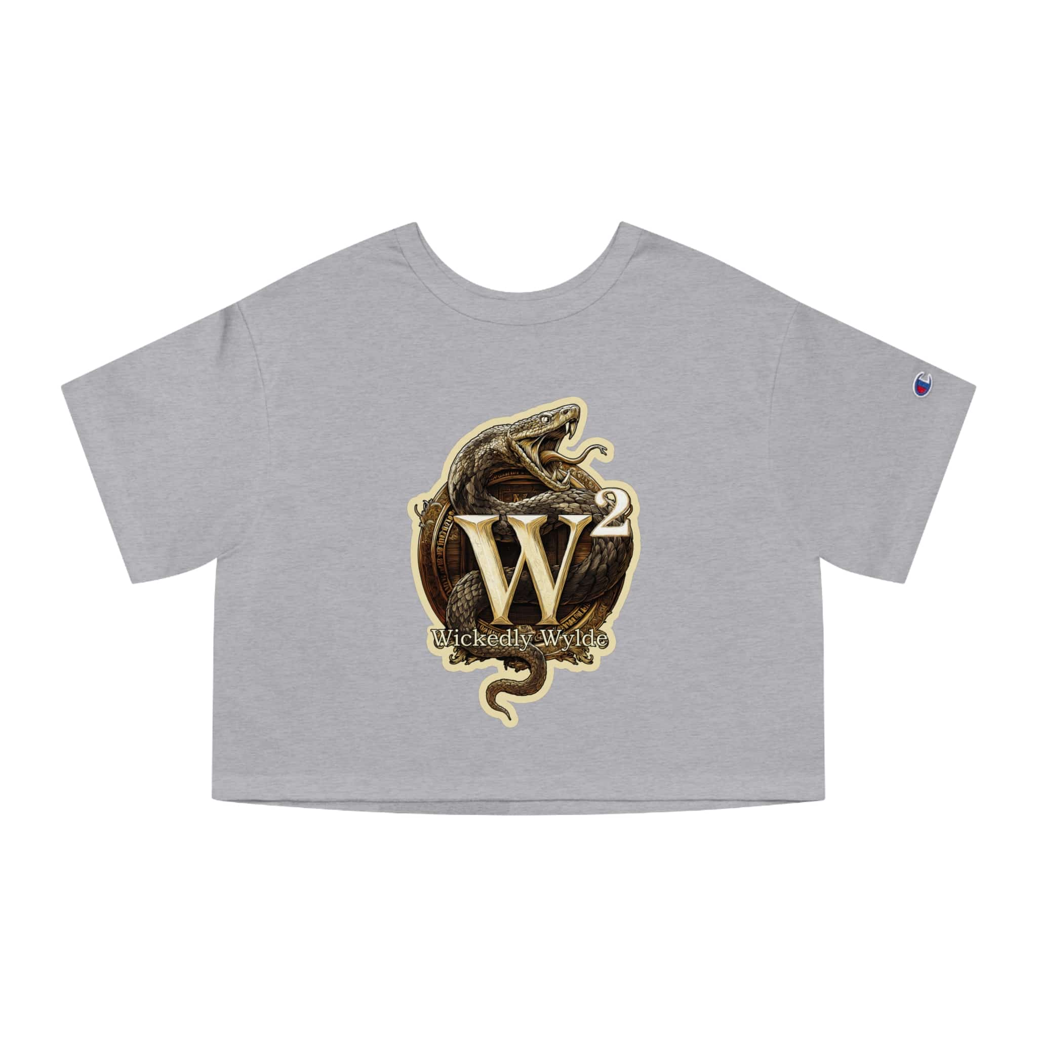 Wickedly Wyldesigns NEW Logo Champion Women's Heritage Cropped T-Shirt - Image 7