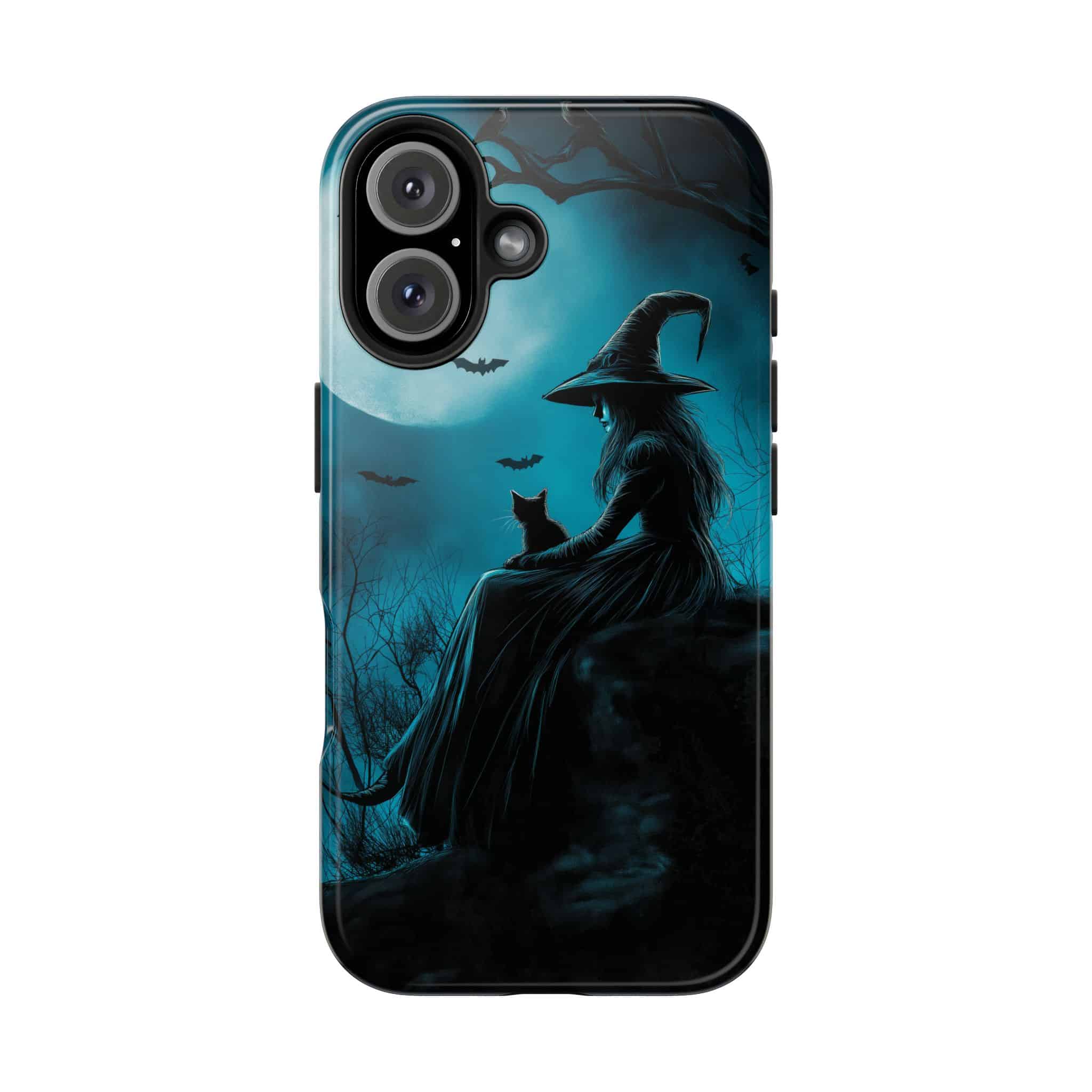 Witch With Black Cat By Moonlight #MJ-W003 iPhone 15 & 16 Tough Phone Cases - Image 23