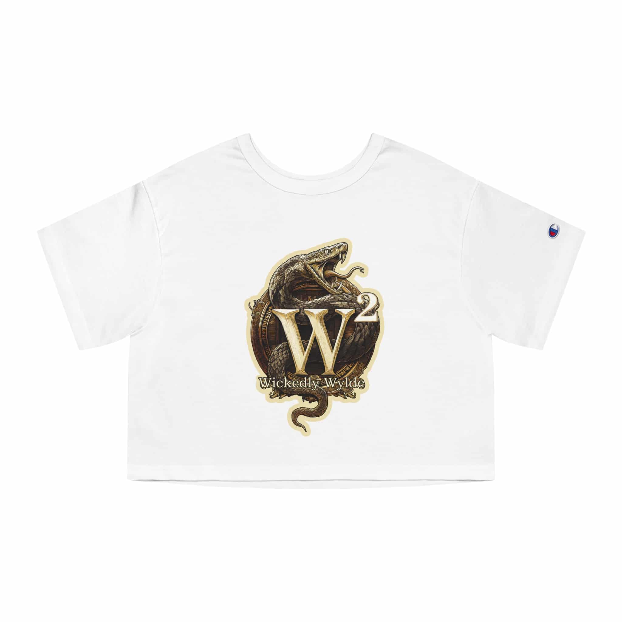 Wickedly Wyldesigns NEW Logo Champion Women's Heritage Cropped T-Shirt - Image 4