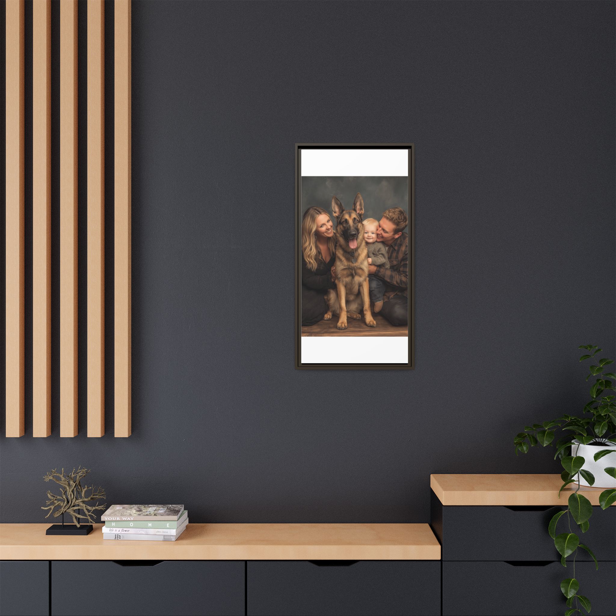 Personalized Framed Family Canvas Wall Art Vertical Multiple Sizes Available - Image 224