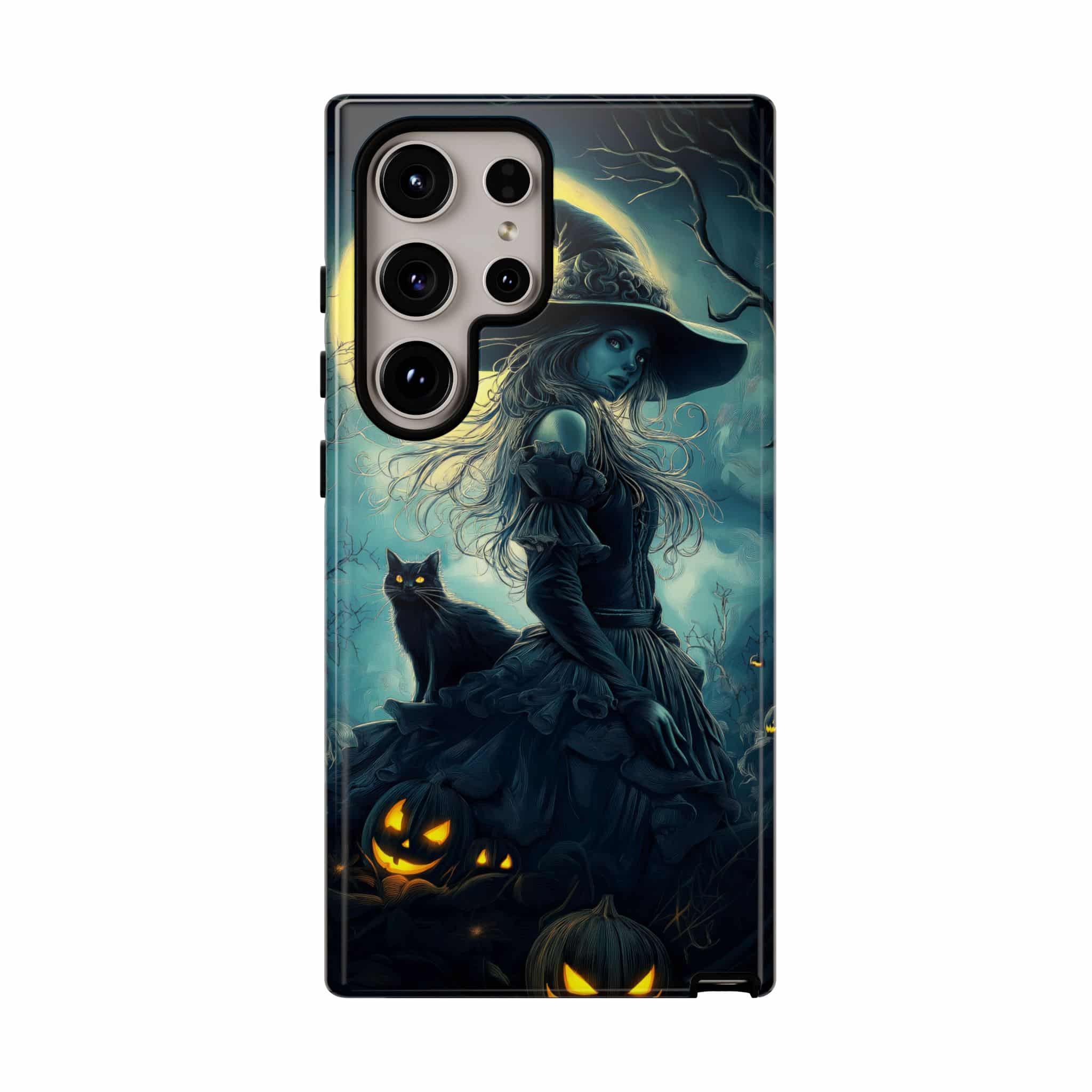 Witch With Black Cat By Moonlight #MJ-W001 Samsung S21, S22, S23, S24 Plus & Ultra Tough Cases - Image 45