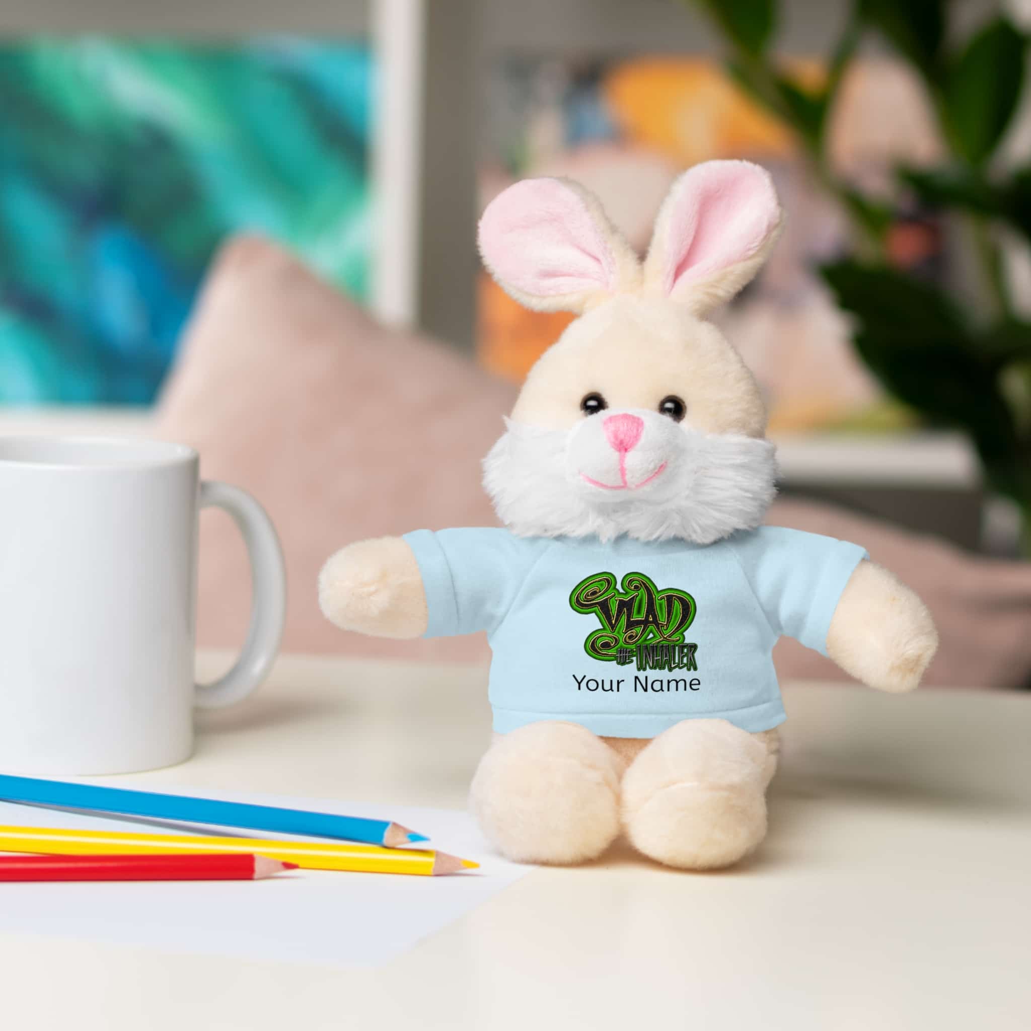 Personalized 8 Inch Stuffed Animals Wearing Vlad The Inhaler Band Tee Assortment - Image 60