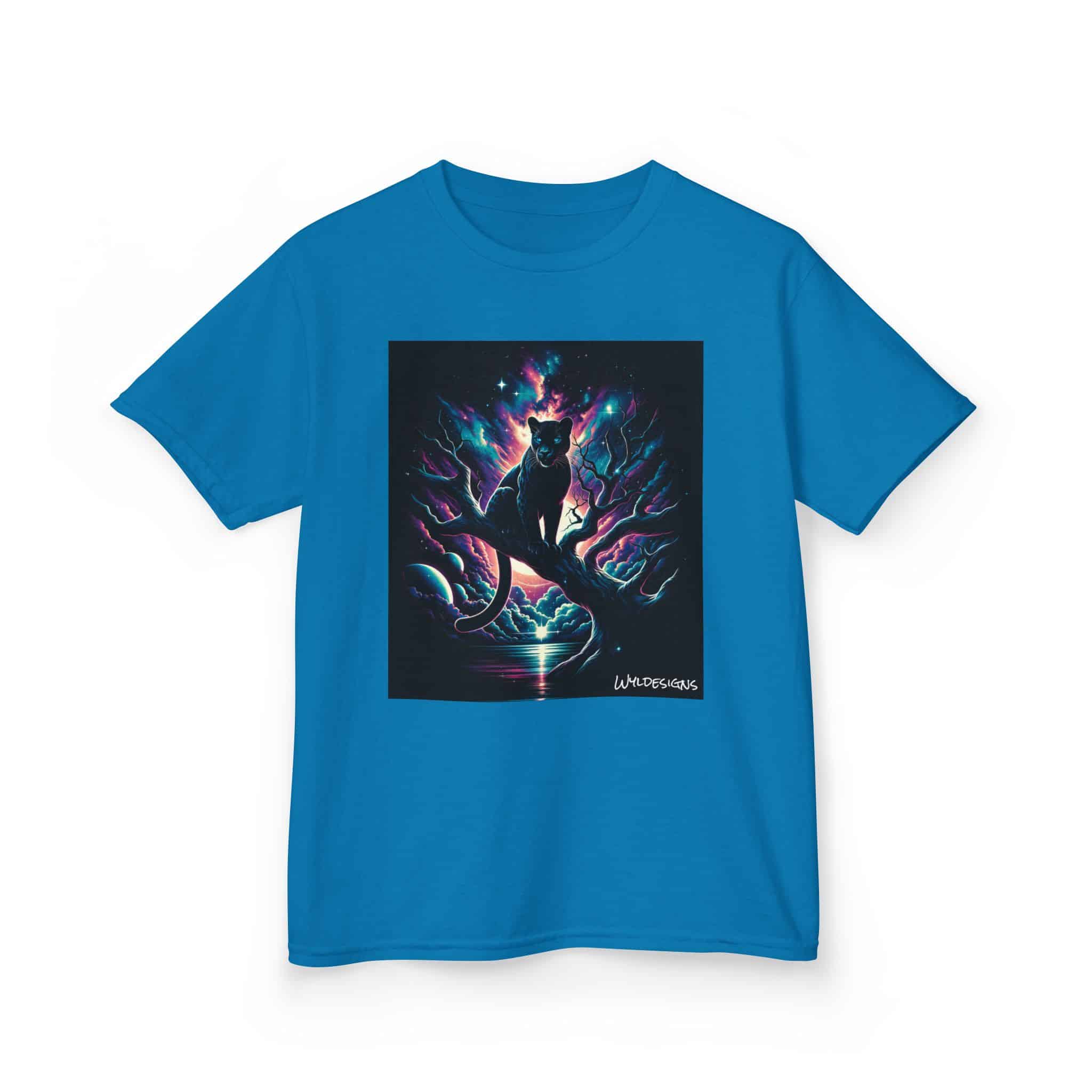 Cosmic Black Panther WD-D009 By Wyldesigns Kids Heavy Cotton™ Tee - Image 11