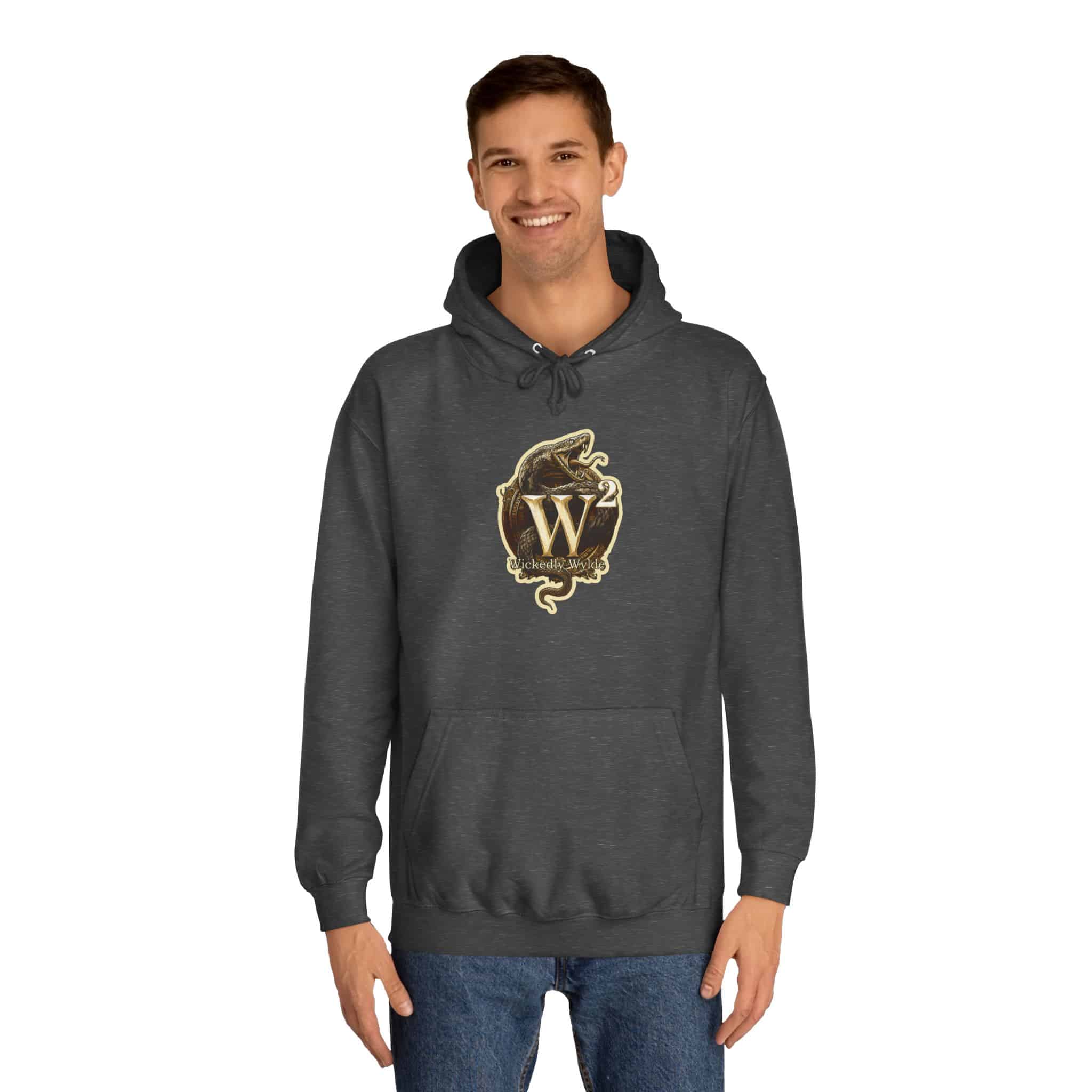 Cosmic Dolphins WD-D008 By Wyldesigns Unisex College Hoodie - Image 19