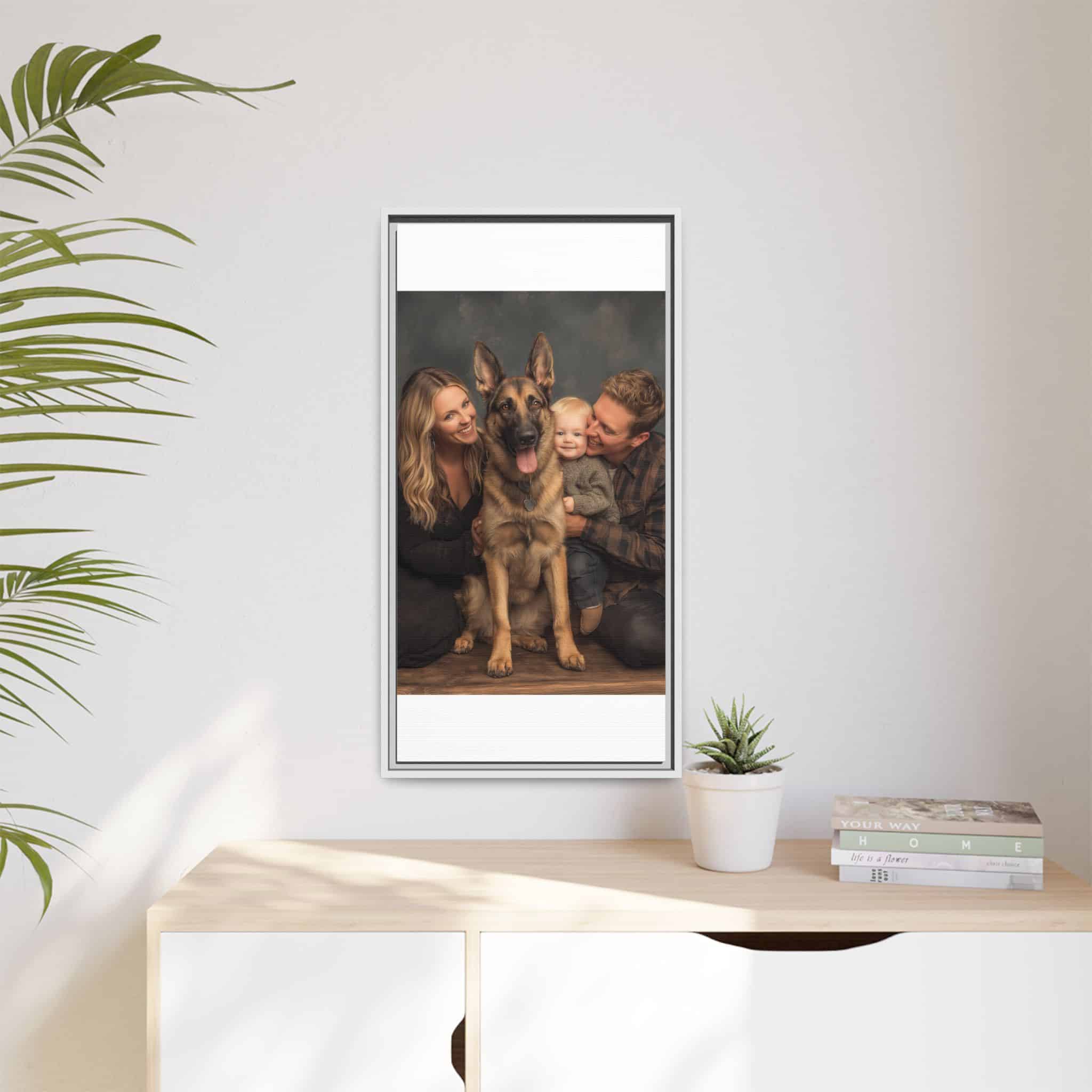 Personalized Framed Family Canvas Wall Art Vertical Multiple Sizes Available - Image 227