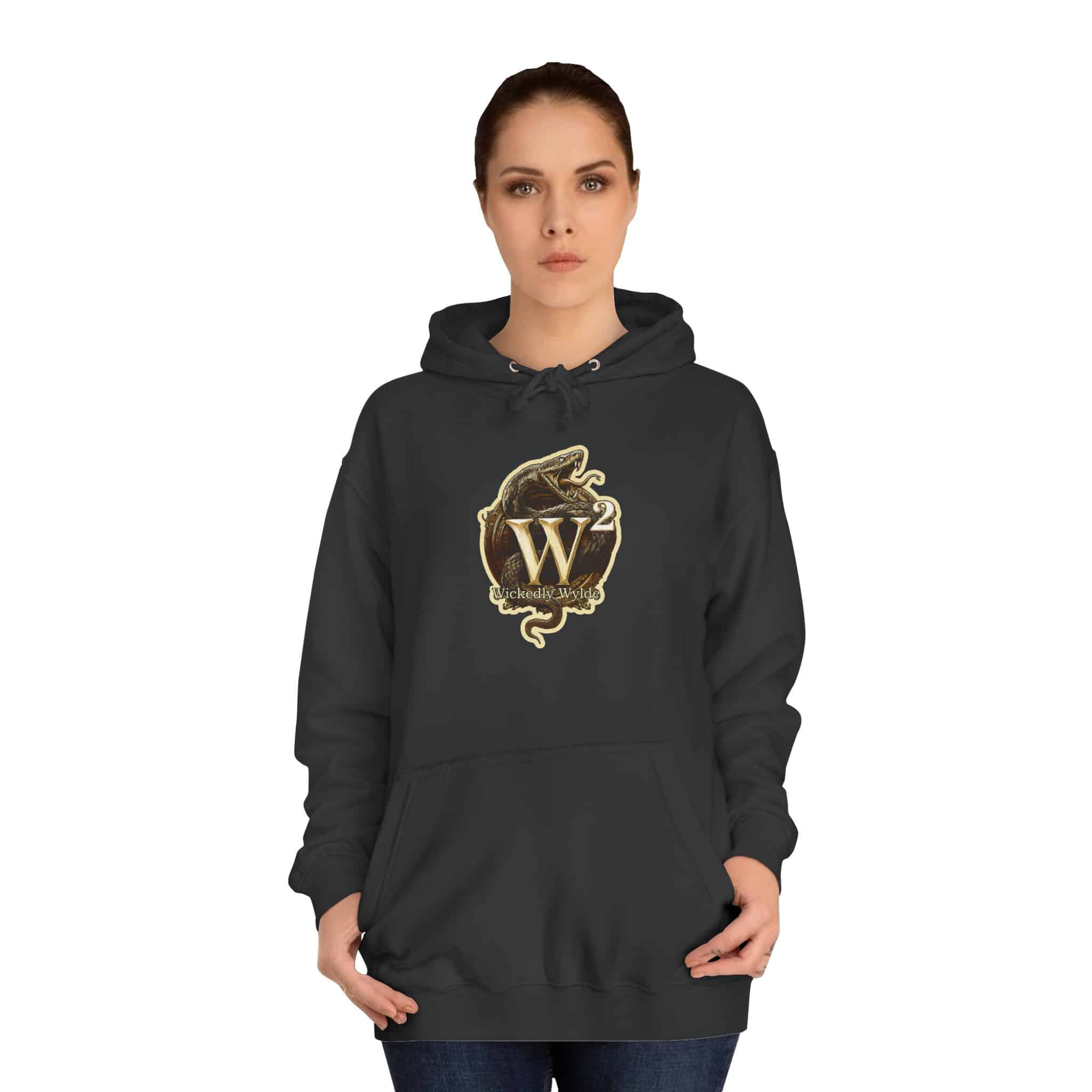 Cosmic Dolphins WD-D008 By Wyldesigns Unisex College Hoodie - Image 12