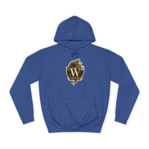 Howling Wolf Toon Style WD-D012 By Wyldesigns Unisex College Hoodie
