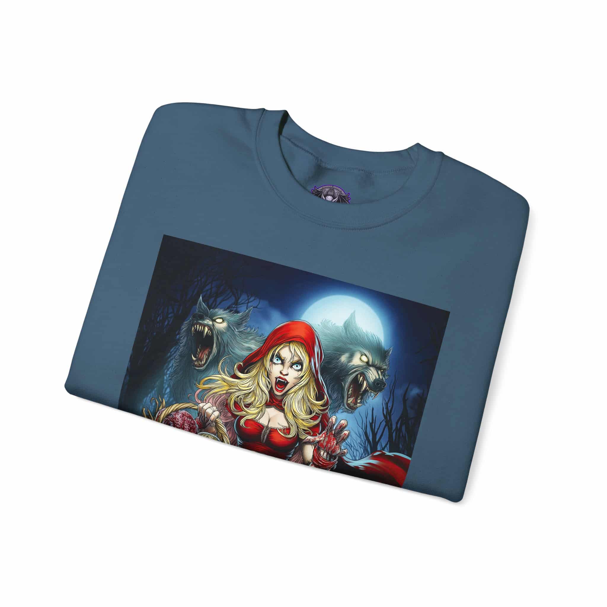 Vampire Red Riding Hood By Ghastly Wicked Tales 2025-02 Unisex Heavy Blend™ Crewneck Sweatshirt - Image 35