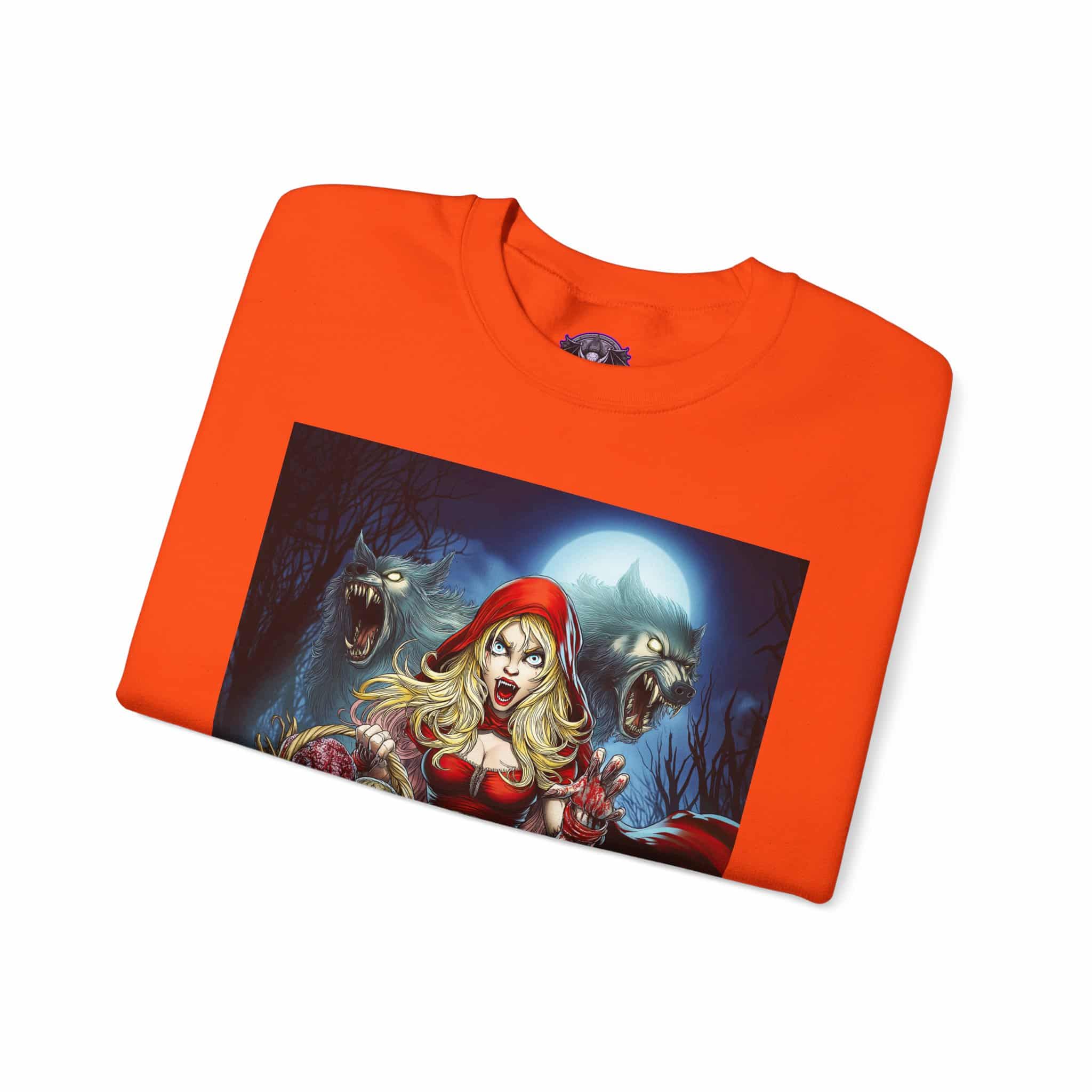 Vampire Red Riding Hood By Ghastly Wicked Tales 2025-02 Unisex Heavy Blend™ Crewneck Sweatshirt - Image 15