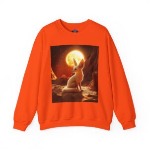 Fennec Fox In Desert Moonlight By Wyldesigns Unisex Heavy Blend™ Crewneck Sweatshirt