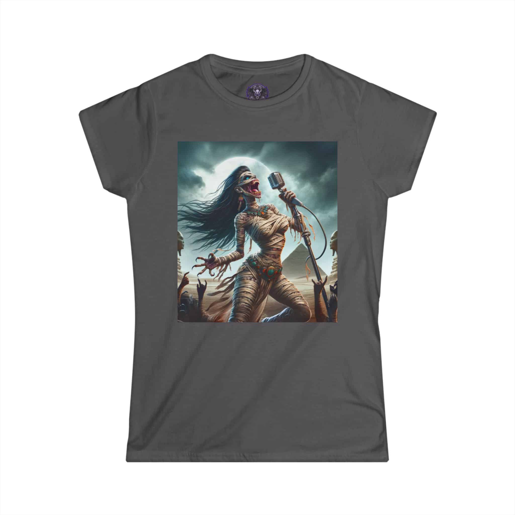 Monster Mosh 2024 Tour Mummy Goddess Singer MM-D-MG01 Women's Softstyle Tee - Image 25