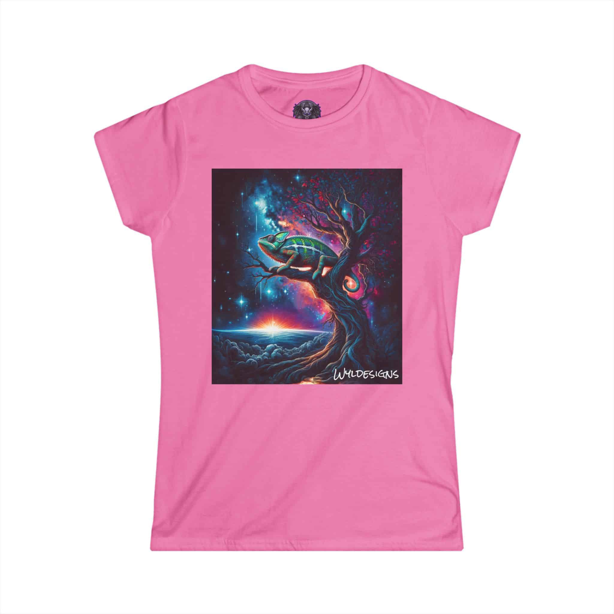Cosmic Chameleon WD-D004 By Wyldesigns Women's Softstyle Tee - Image 10