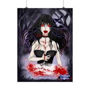 Eve Undead Angel Vampire Queen– Classic Art Matte Vertical Posters