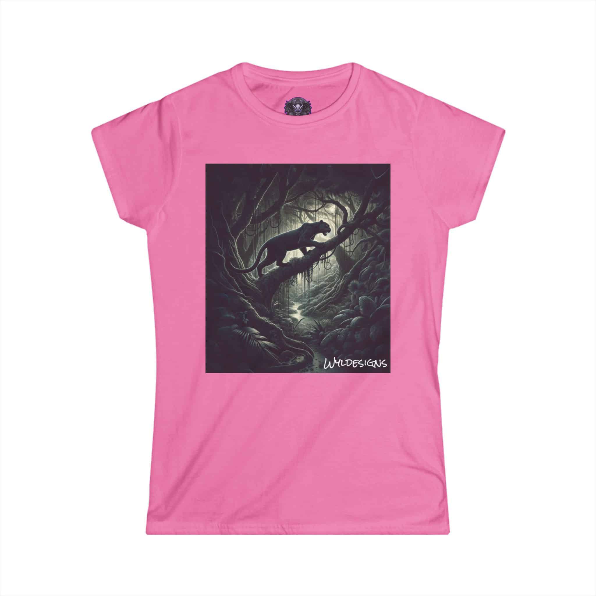 Black Panther WD-D002 By Wyldesigns Women's Softstyle Tee - Image 40