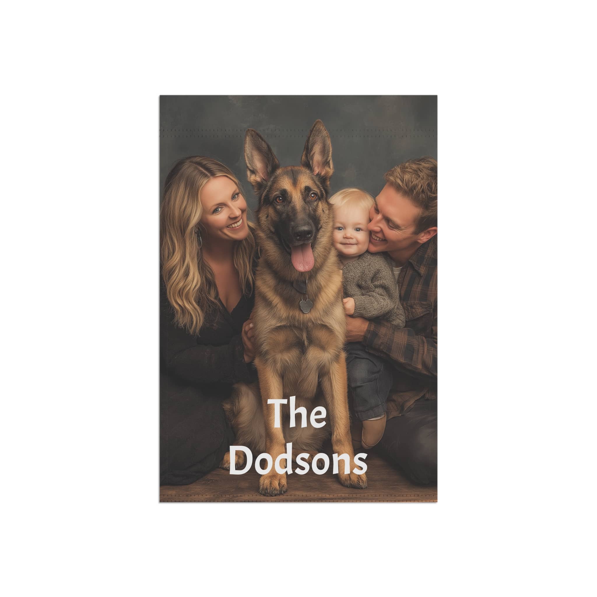 Personalized Photo Garden Flag – Custom Family Name Welcome Banner - Image 8