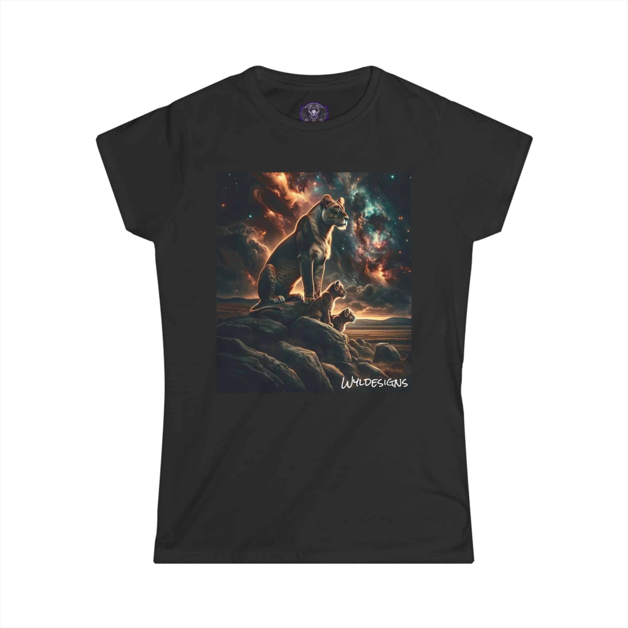 Lioness & Cubs WD-D010 By Wyldesigns Women's Softstyle Tee - Image 7