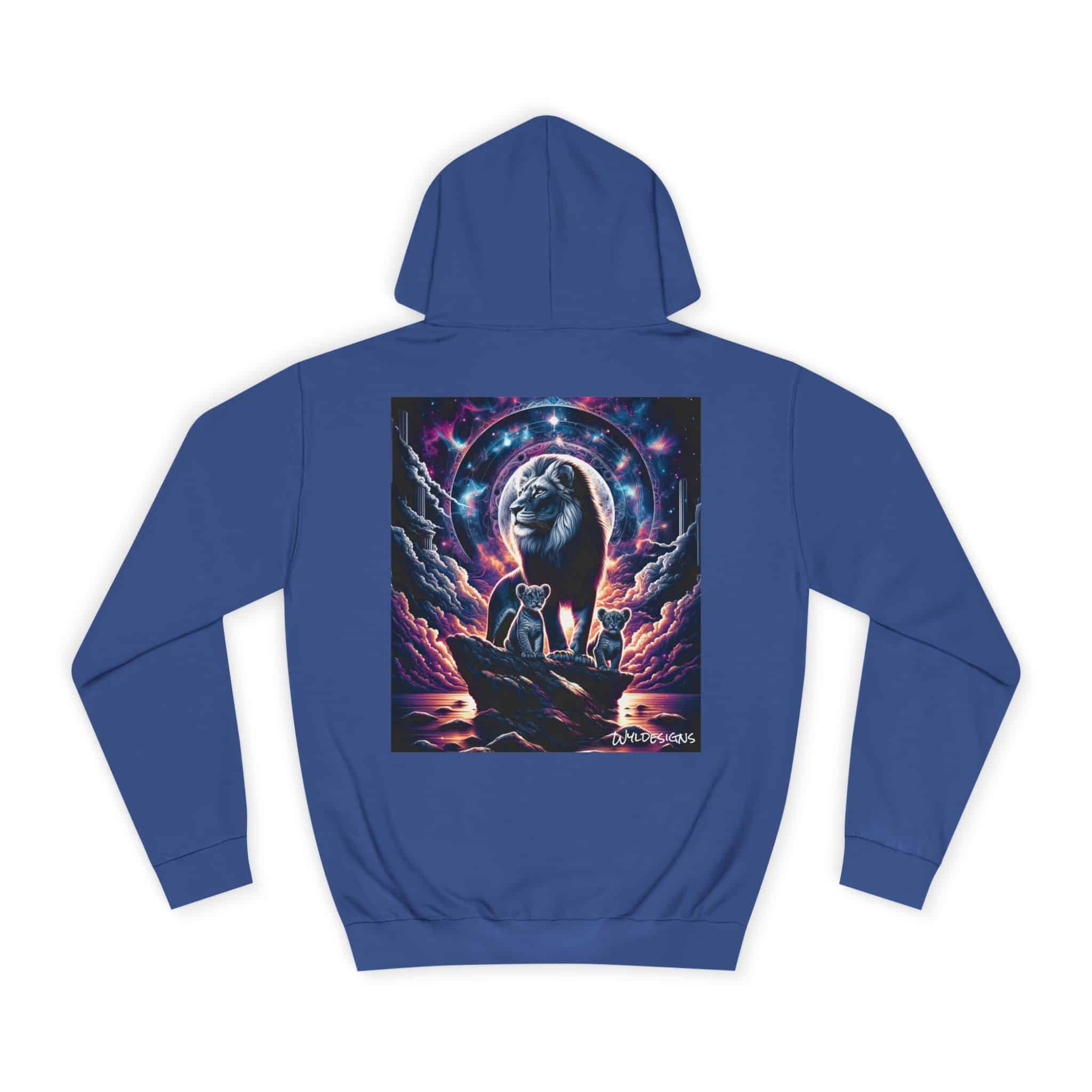 Cosmic Lion Family WD-D006 By Wyldesigns Unisex College Hoodie - Image 54
