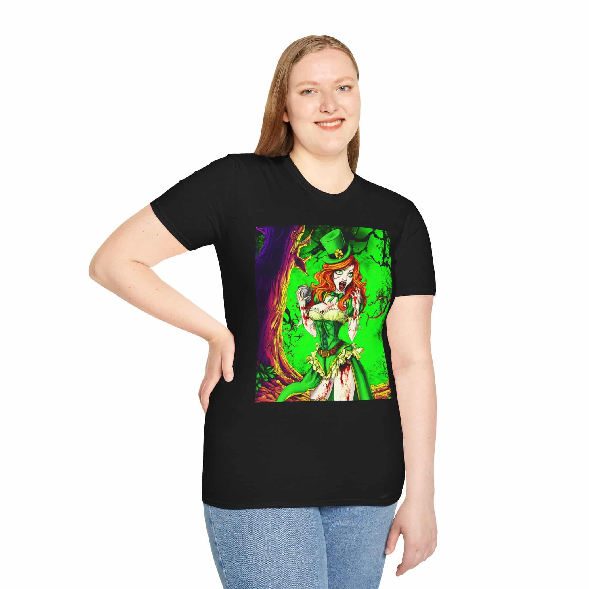 Undead Angels Leprechaun Queen Fiona Classic Reborn Style II Unisex T-Shirt - Image 16