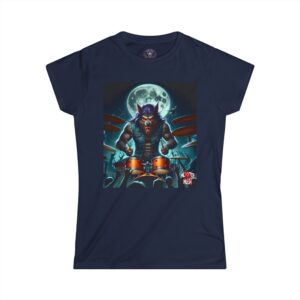 Monster Mosh 2024 Tour Wolfie On Drums MM-D004 Women's Softstyle Tee