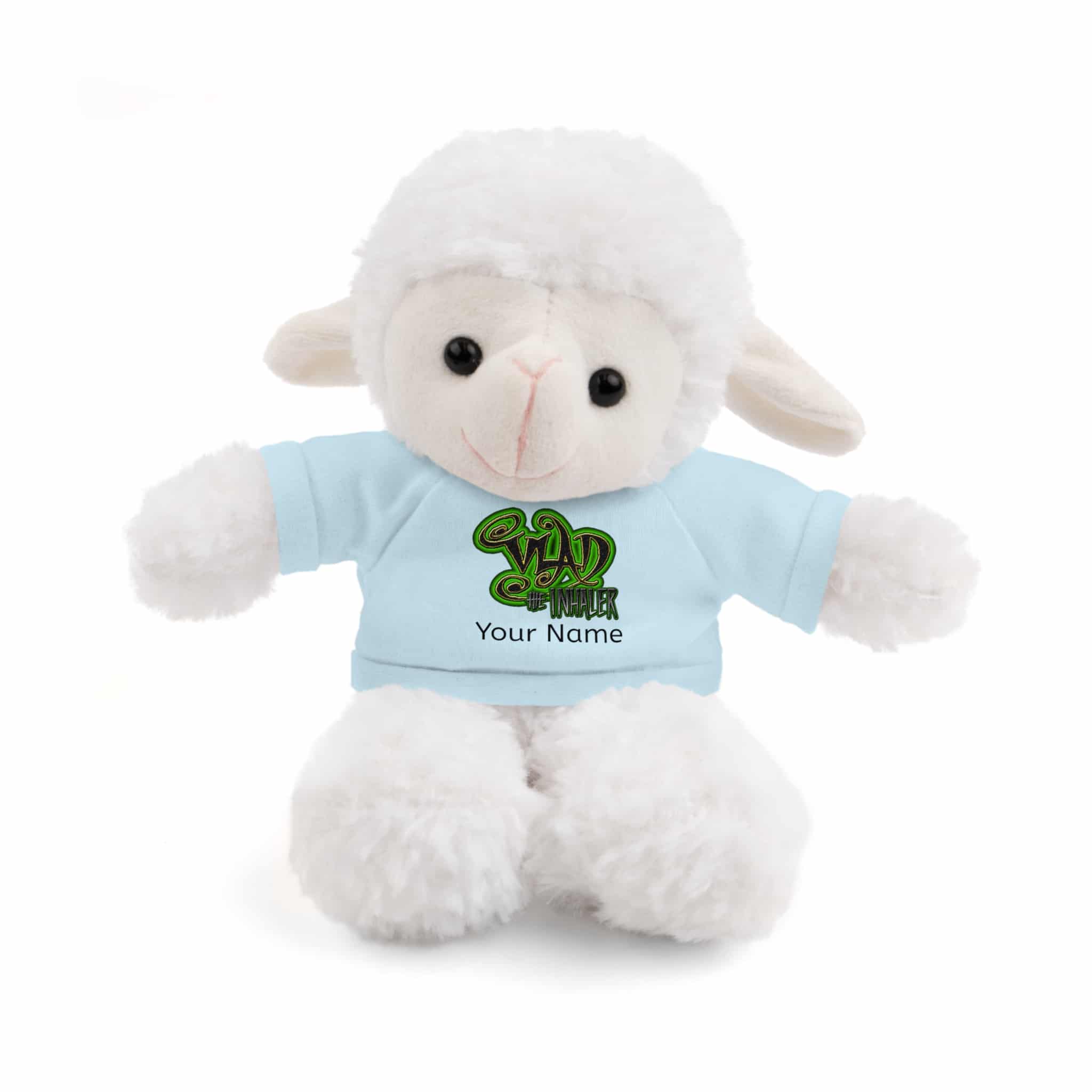 Personalized 8 Inch Stuffed Animals Wearing Vlad The Inhaler Band Tee Assortment