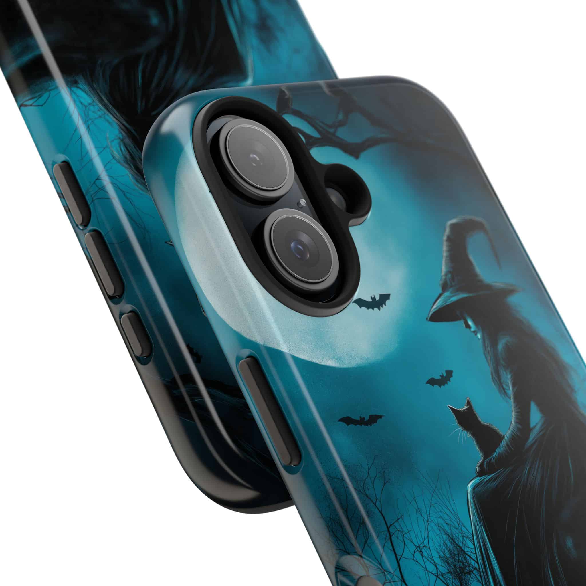 Witch With Black Cat By Moonlight #MJ-W003 iPhone 15 & 16 Tough Phone Cases - Image 24