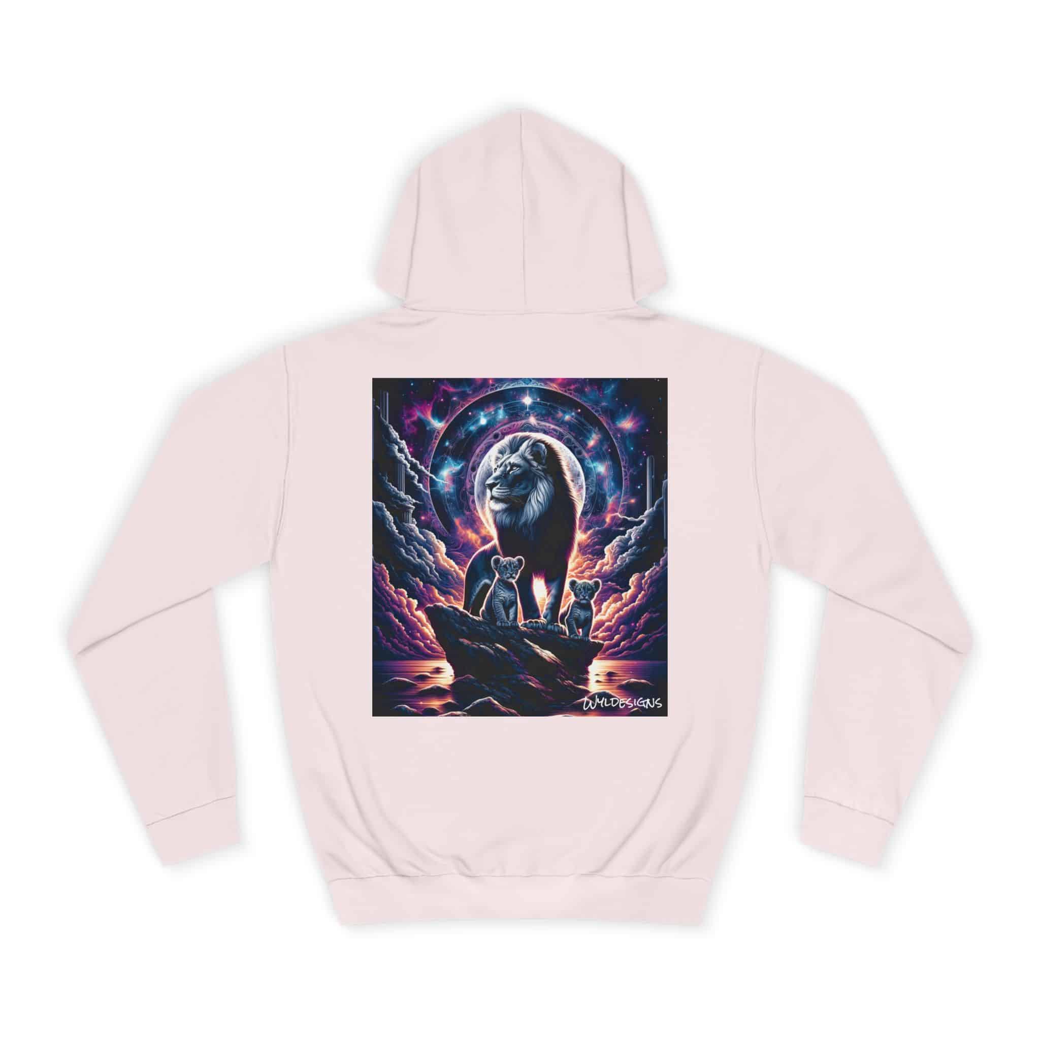 Cosmic Lion Family WD-D006 By Wyldesigns Unisex College Hoodie - Image 58