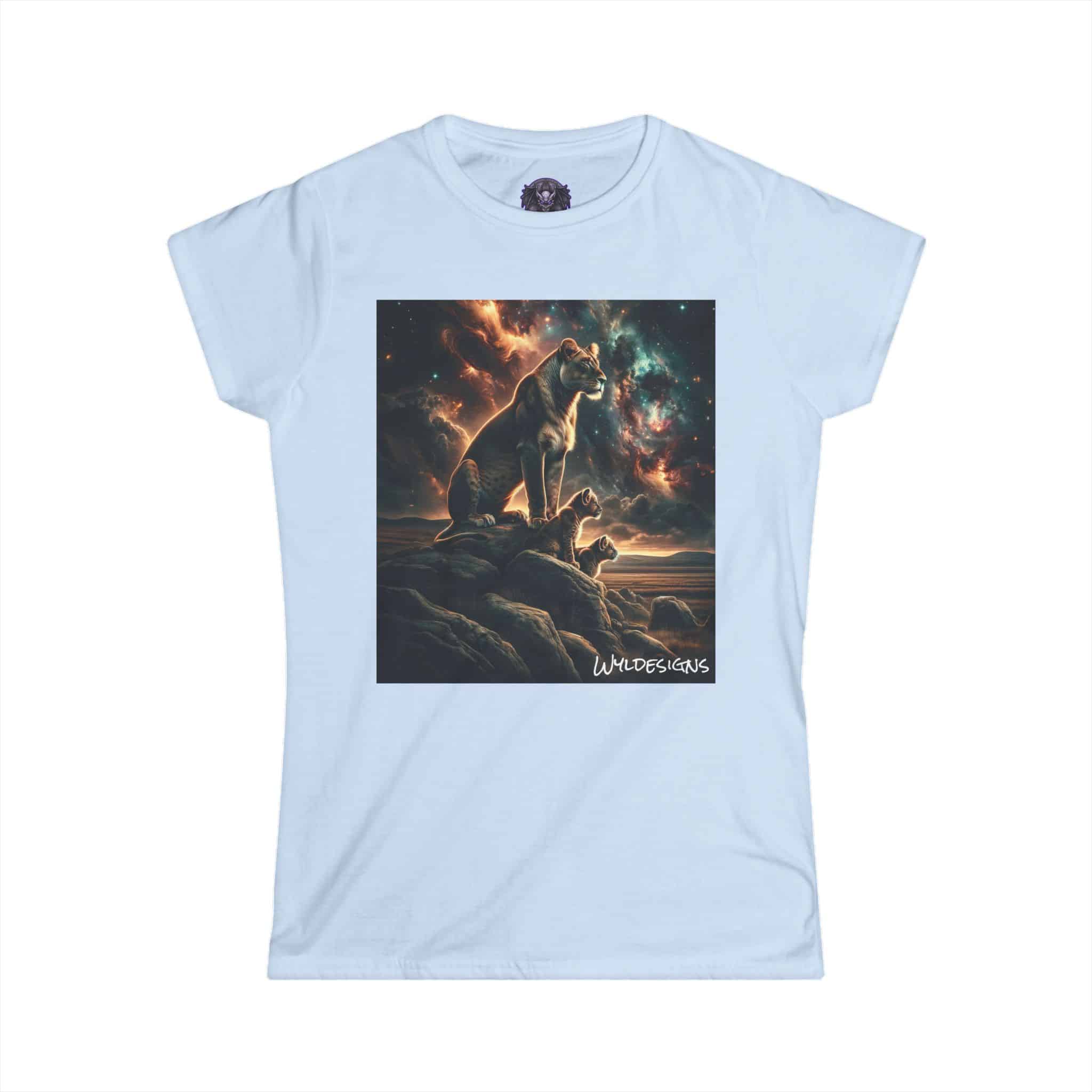 Lioness & Cubs WD-D010 By Wyldesigns Women's Softstyle Tee - Image 25