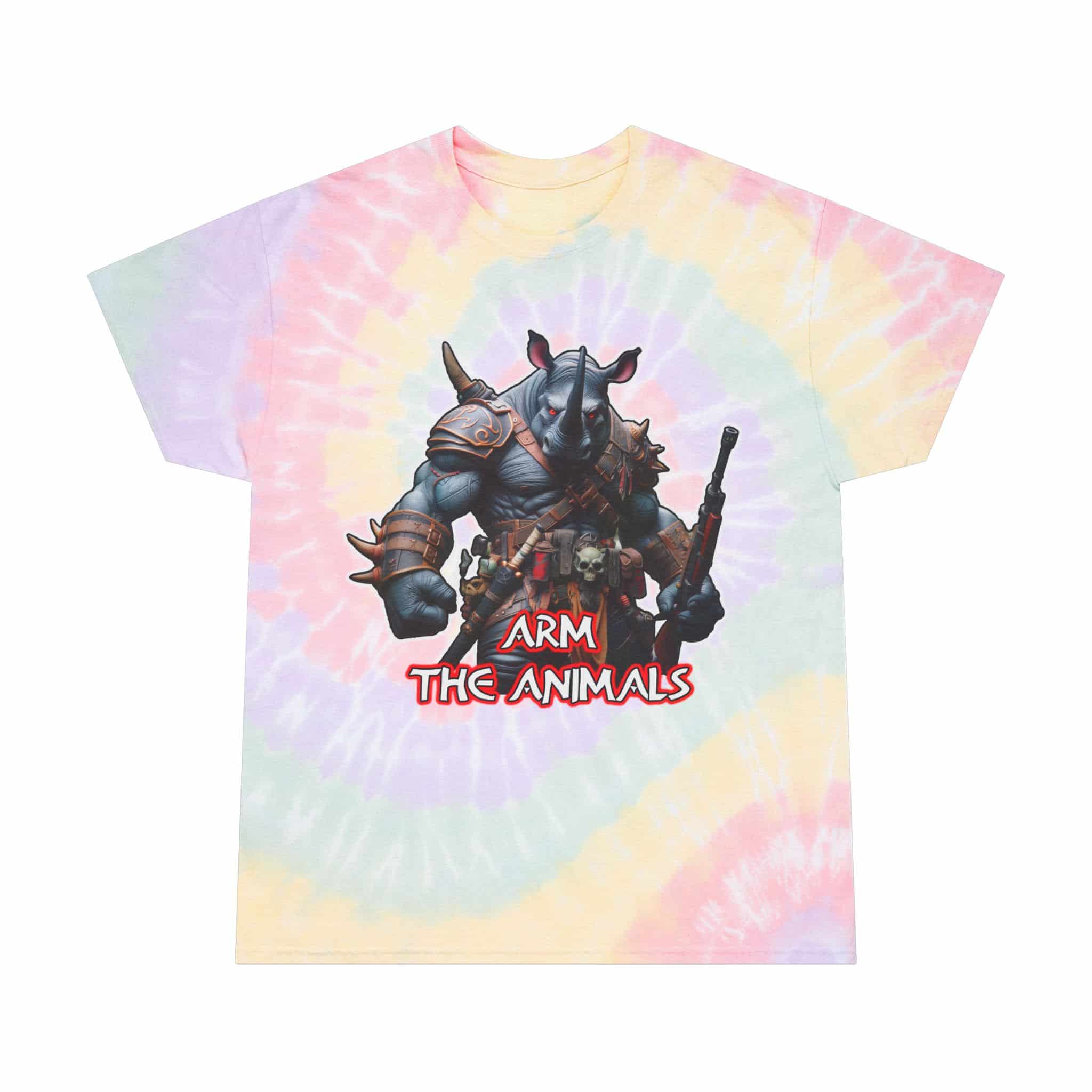 Arm The Animals Logo Tie-Dye Tee, Spiral