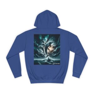 Dolphins Jumping WD-D007 By Wyldesigns Unisex College Hoodie