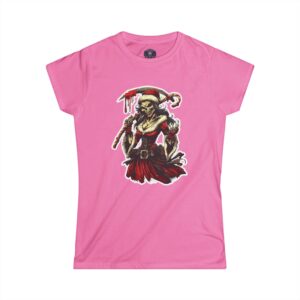 Undead Skeleton Mrs. Clause I Women's Softstyle Tee Christmas