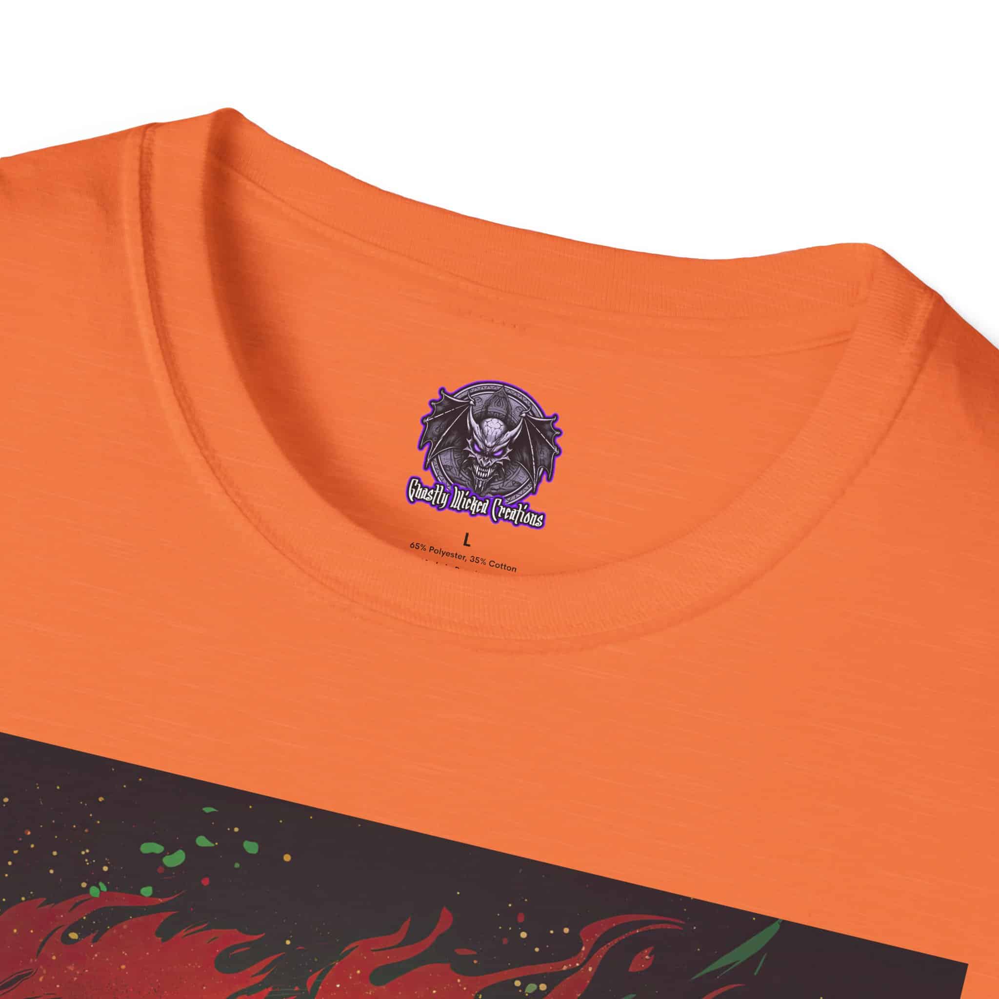 Demonic Santa Sleigh I Unisex T-Shirt Christmas - Image 17