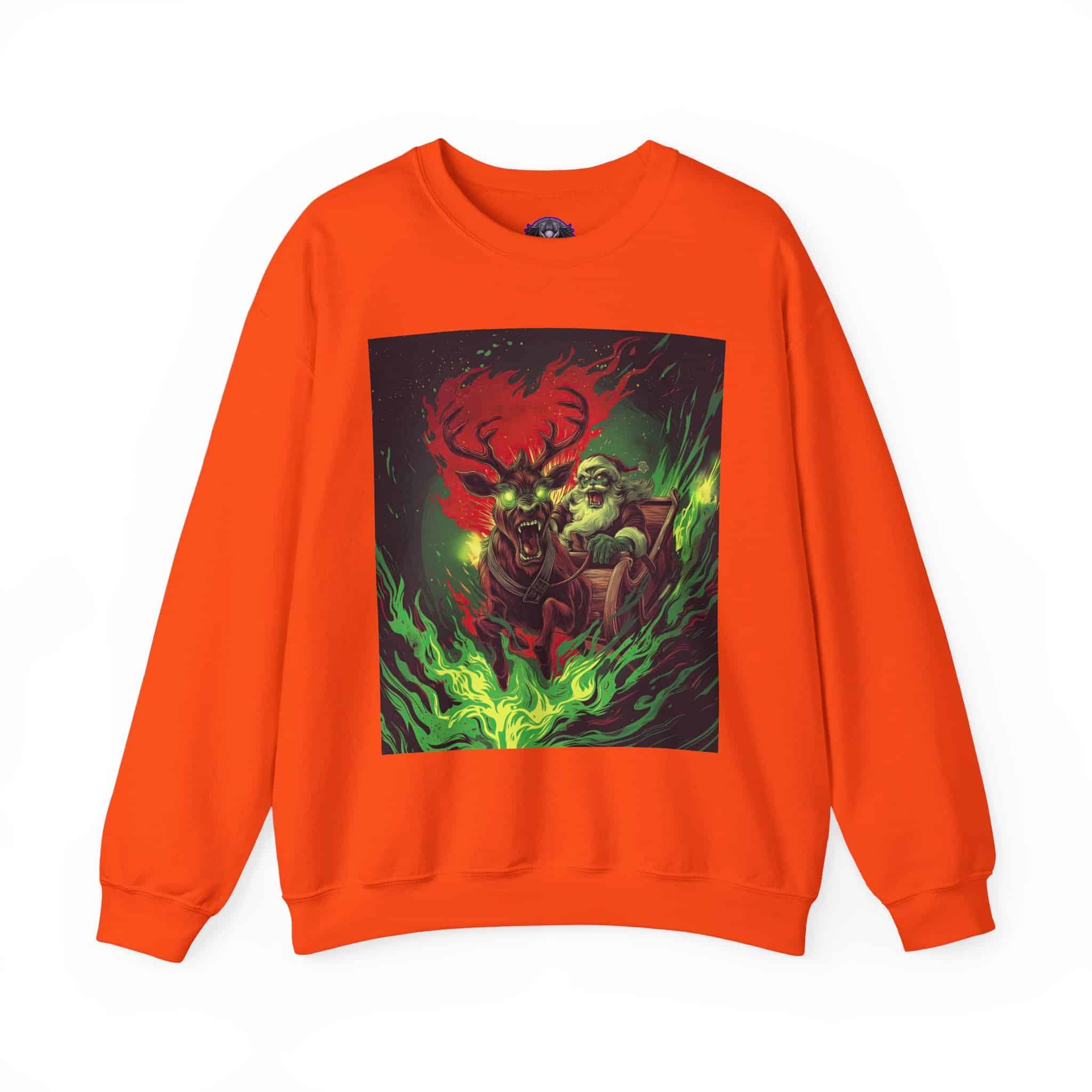 Demonic Santa Sleigh I Unisex Heavy Blend™ Crewneck Sweatshirt Christmas - Image 22