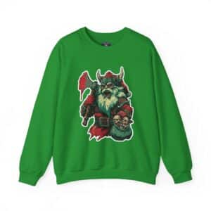 Undead Viking Santa II Unisex Heavy Blend™ Crewneck Sweatshirt Christmas