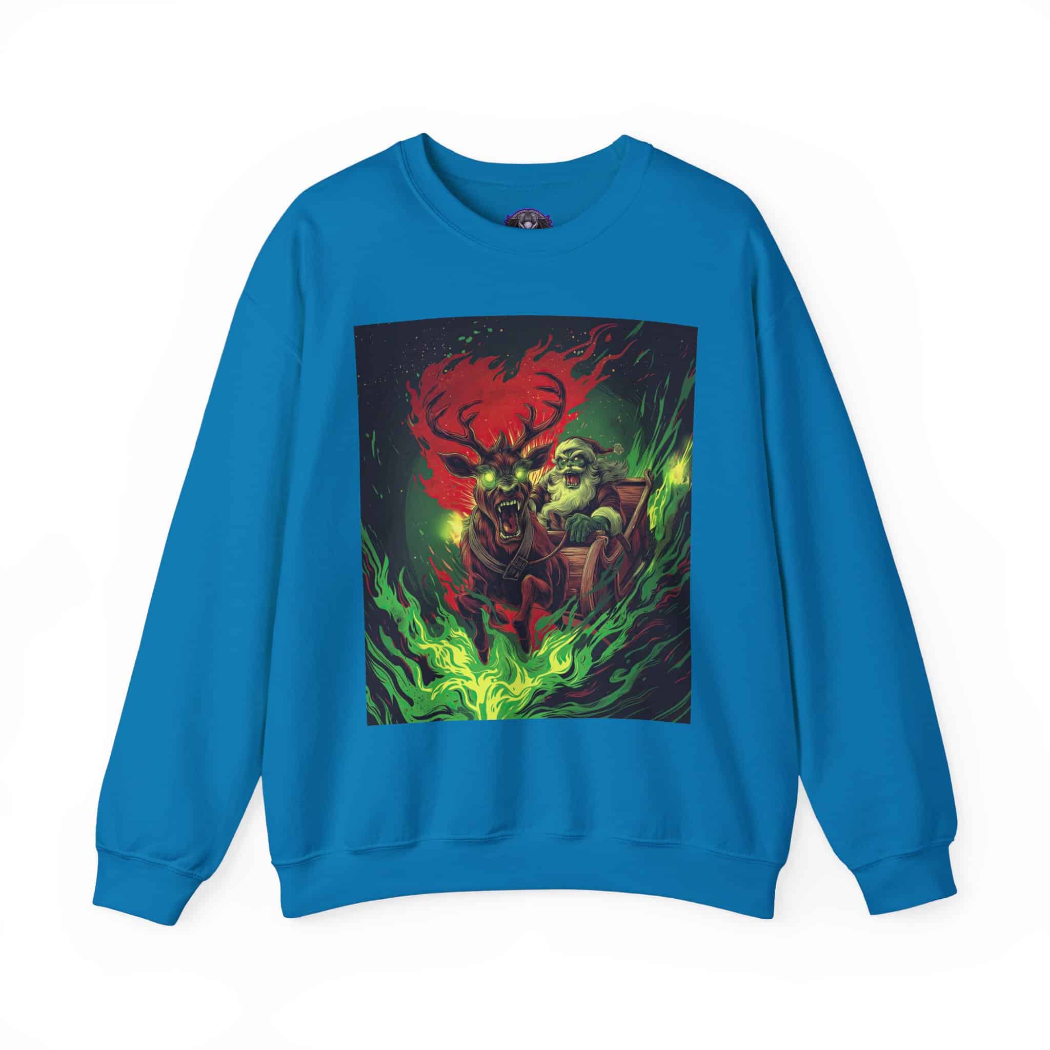 Demonic Santa Sleigh I Unisex Heavy Blend™ Crewneck Sweatshirt Christmas - Image 31