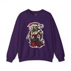 Undead Skeleton Mrs. Clause I Unisex Heavy Blend™ Crewneck Sweatshirt Christmas