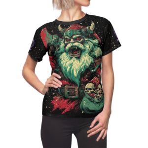 Undead Viking Santa II Women's Tee (AOP) Christmas