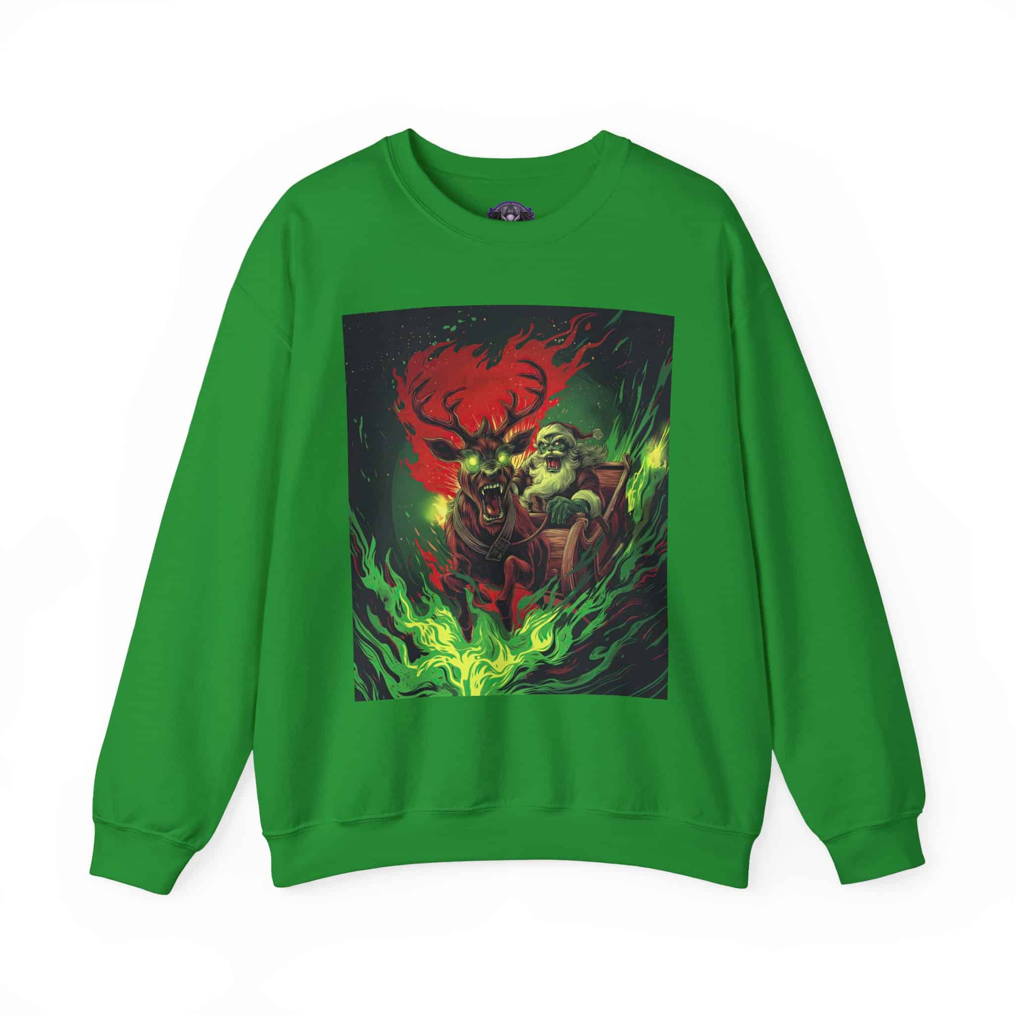 Demonic Santa Sleigh I Unisex Heavy Blend™ Crewneck Sweatshirt Christmas - Image 28